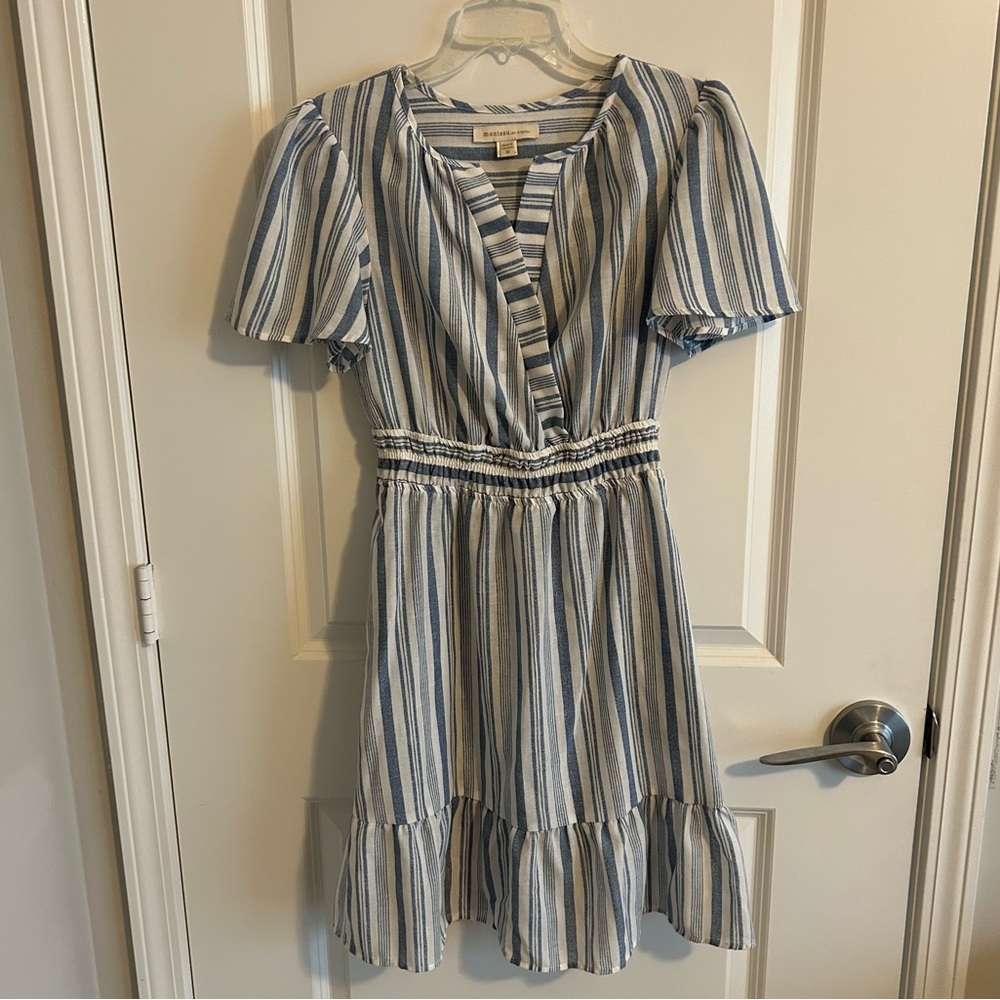 Blue & White striped summer dress